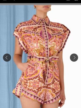 Zimmermann Halcyon Linen Romper